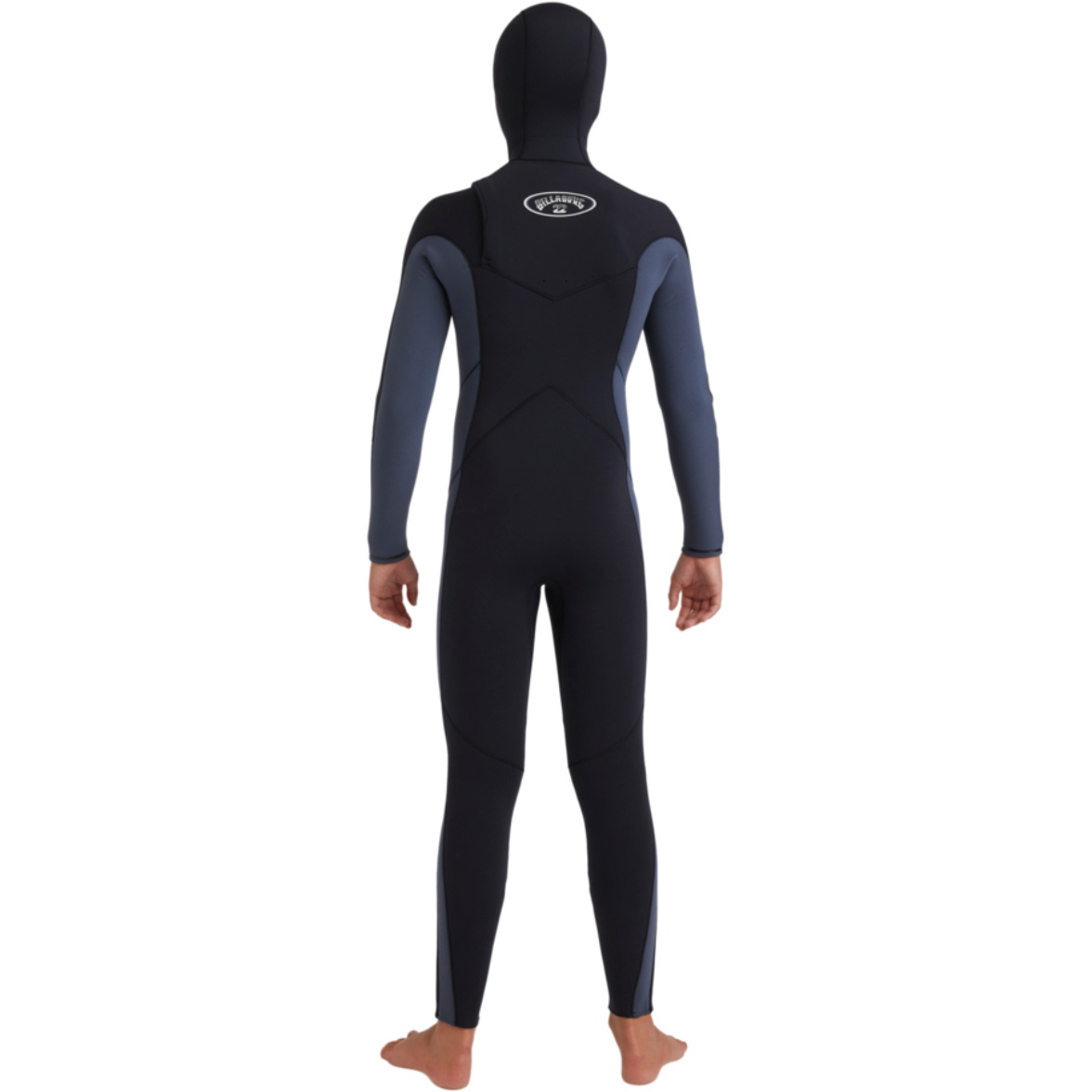 2025 Billabong Junior Absolute Natural 5/4mm Chest Zip Hooded Wetsuit 24CW193508 - Blue Combo